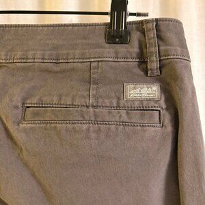 Eddie Bauer Women’s Gray Chino Pants Size 6 32x27 Mid Rise Straight Leg
